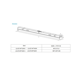 LED linear fixture 4ft