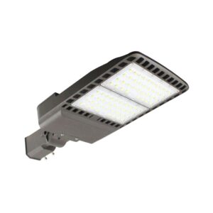 Luminaire extérieur Shoebox 300W DEL brun café pour éclairage industriel et commercial, 347V, 5000K